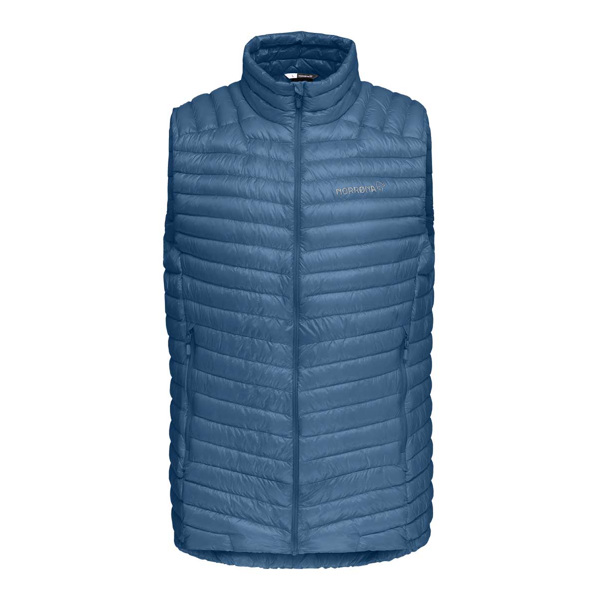 Norrona Trollveggen Superlight Down850 Vest Men's in Mykonos Blue